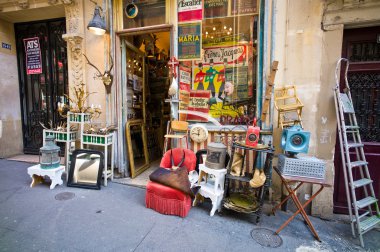 Paris, france. junk shop clipart