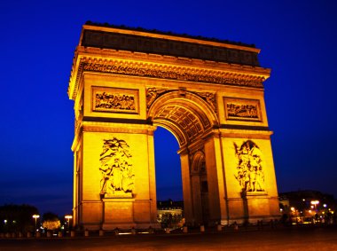 Paris, paris, france. arch of triumph clipart