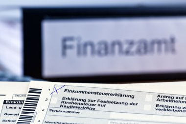 German income tax return clipart