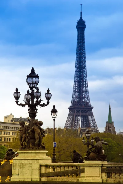 Παρίσι, Γαλλία. ο πύργος του Άιφελ — Φωτογραφία Αρχείου