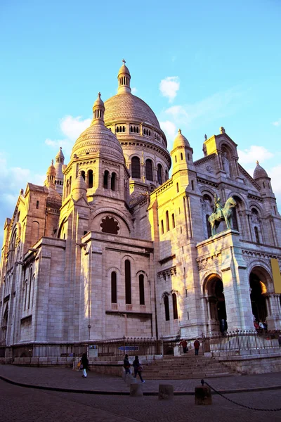 巴黎。在蒙马特的圣心大教堂 — 图库照片