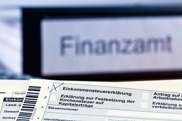 German income tax return — Stock Photo, Image