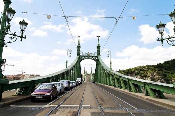 stock image Budapest, hungary, freedom bridge