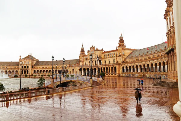 Spanien, Sevilla, spanska paviljongen — Stockfoto