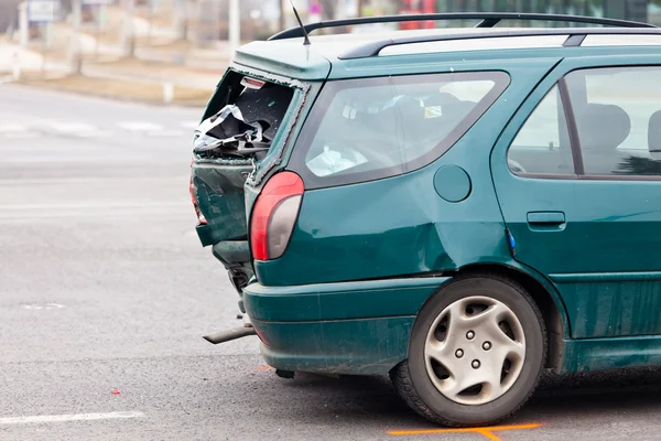 Lichaam schade in auto-ongeluk — Stockfoto