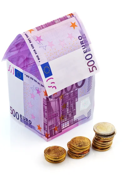 House from â‚¬ banknotes — 스톡 사진