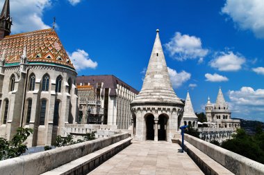 Hungary, budapest, fishermen's bastion. clipart