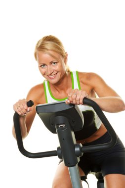 Woman at the gym clipart