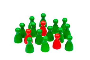 Individuality within the team. be different. clipart