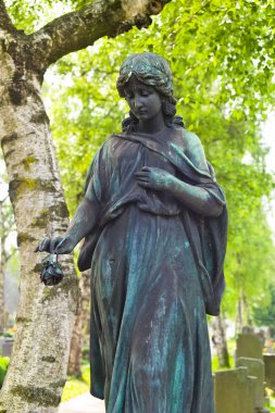 Angel on a grave clipart