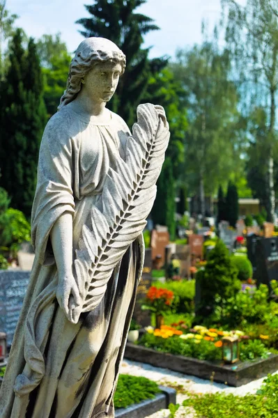 Angel on a grave — Stock Photo, Image