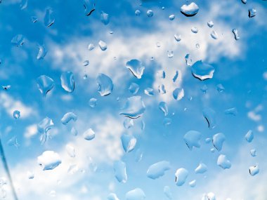 Raindrops on a windowpane clipart