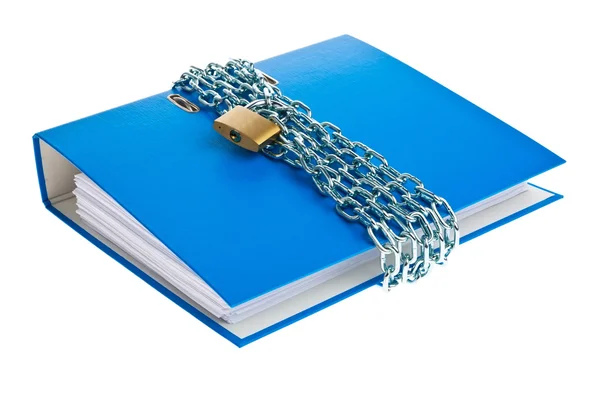 File folder closed with chain — Stock Photo, Image