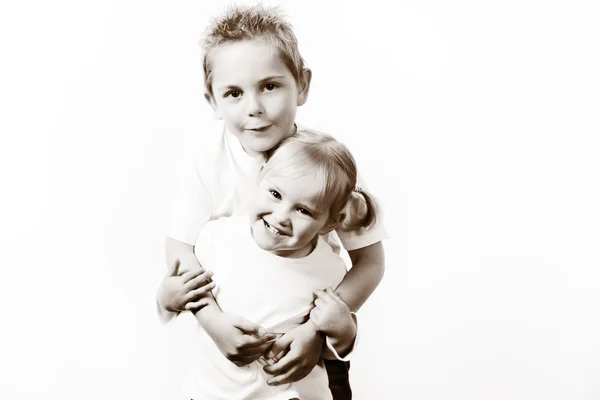 Duas crianças pequenas — Fotografia de Stock