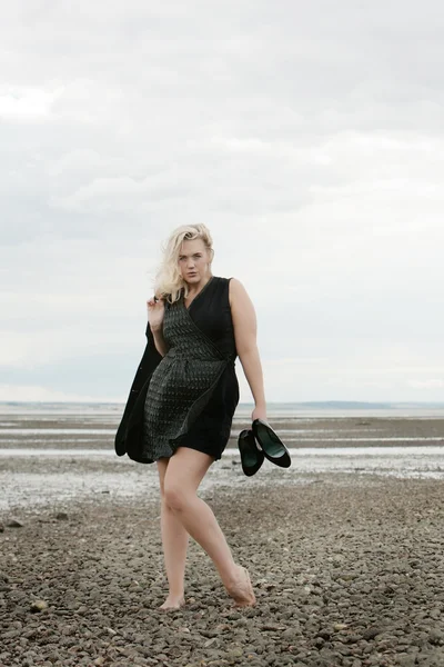 stock image Woman on beach