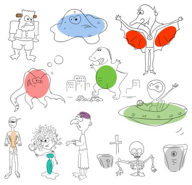 Monsters clipart