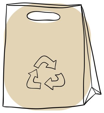 Paper bag clipart