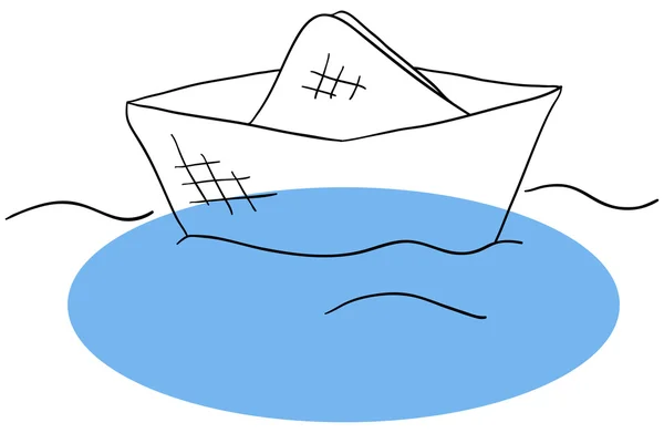 Kağıt Tekne — Stok Vektör