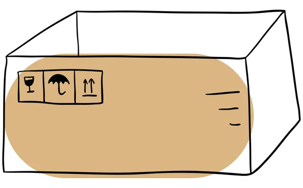 Картонна коробка — стоковий вектор