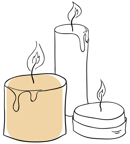 Kerzen — Stockvektor