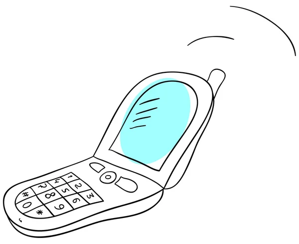Telefono cellulare — Vettoriale Stock