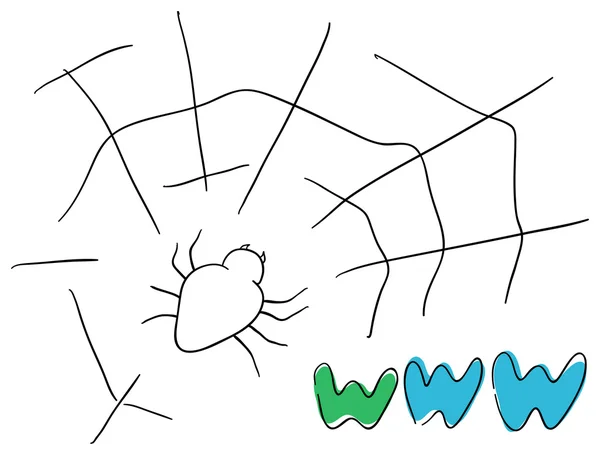 Le Web — Image vectorielle