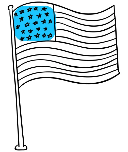 Amerikai zászló — Stock Vector