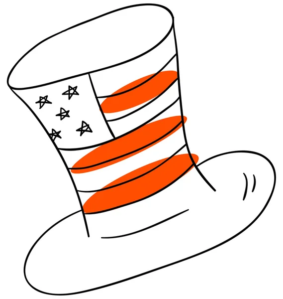 Amerikaans hoed — Stockvector