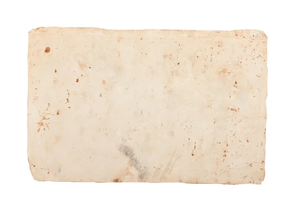 Zerknülltes altes Papier auf Weiß — Stockfoto