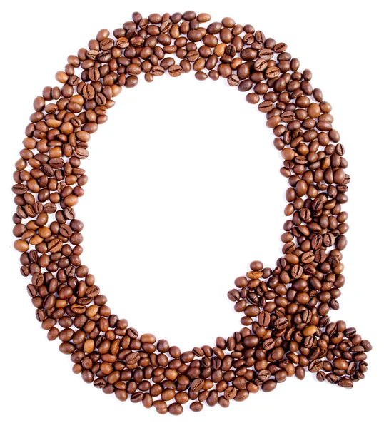 字母表从咖啡豆. — 图库照片