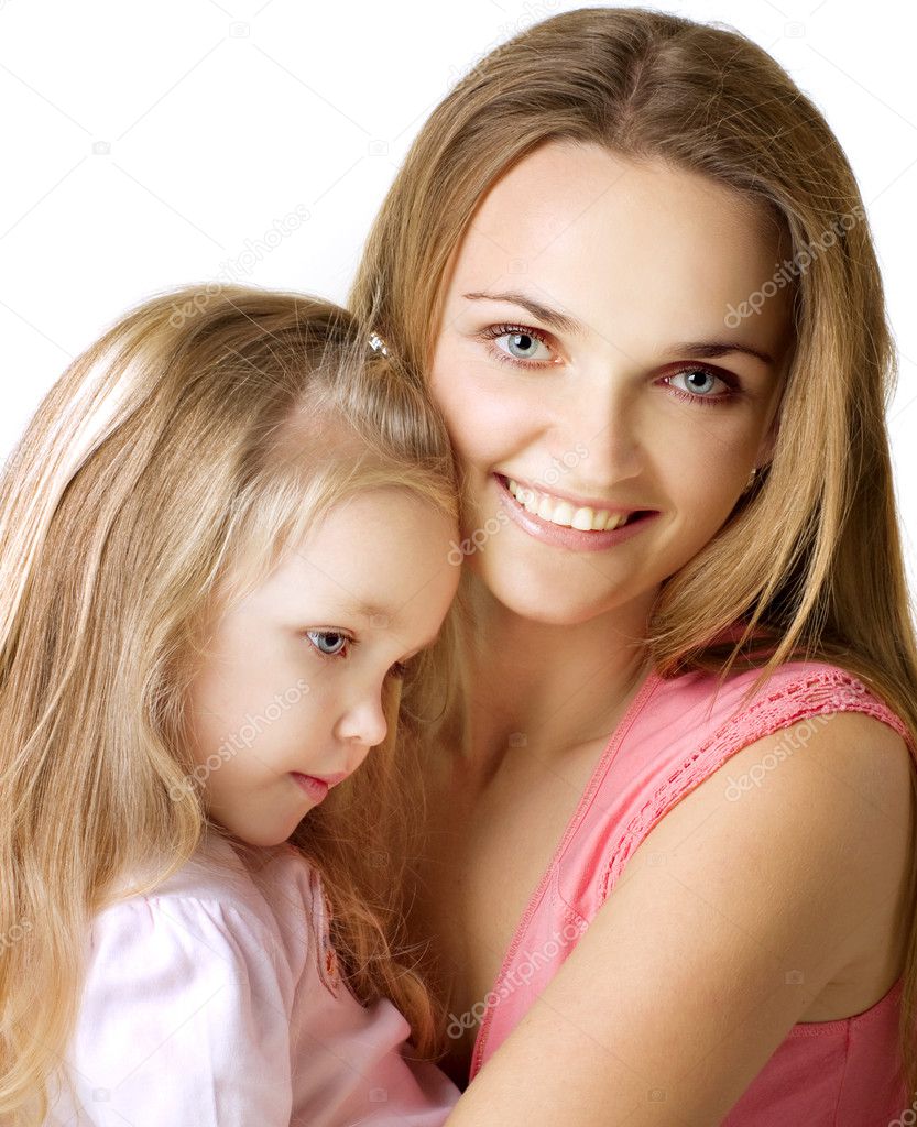 Girl with a mother
