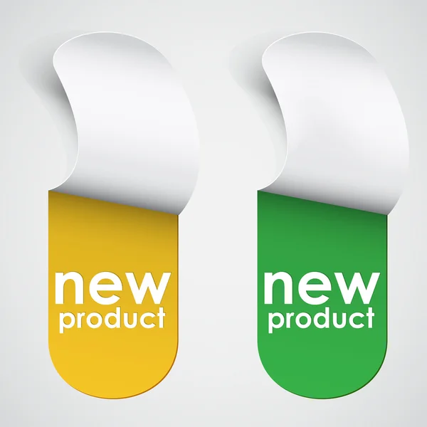 Nieuwe labels. vector. — Stockvector