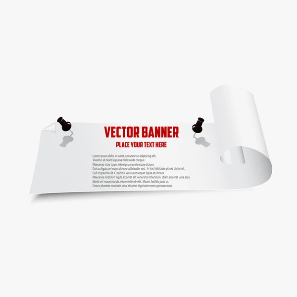 Web Banner. Elszigetelt fehér háttér, vektor — Stock Vector