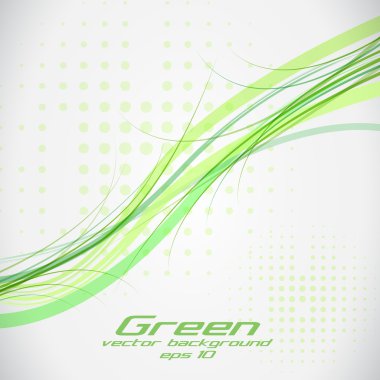 Green lines.vector eps 10 clipart