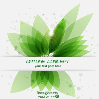 Nature background. Abstract leaves background. Vector eps 10 clipart