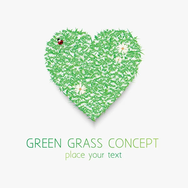 Grönt gräs concept.vector eps 10 — Stock vektor