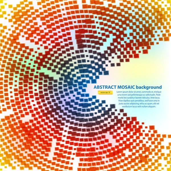 Fondo abstracto de mosaico. Vector — Vector de stock