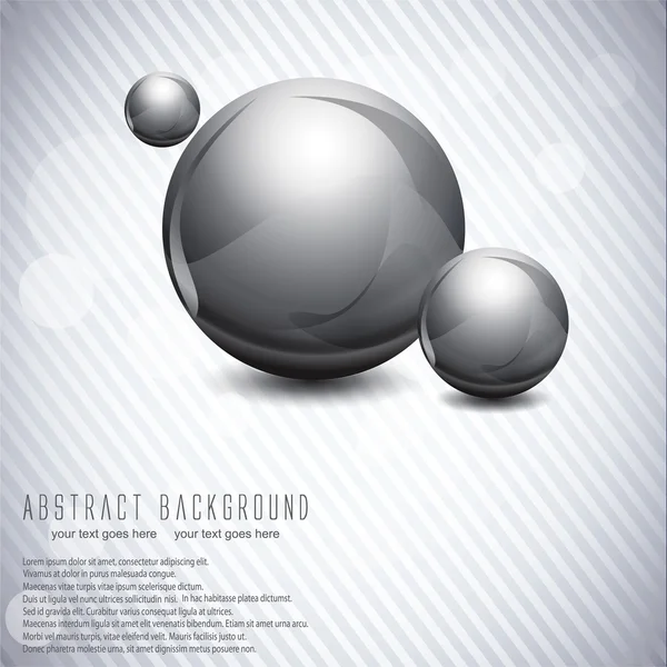 抽象的なボール背景。ベクトル — ストックベクタ