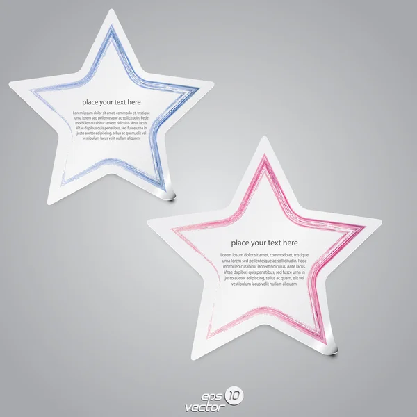Colorful star label. Vector — Wektor stockowy