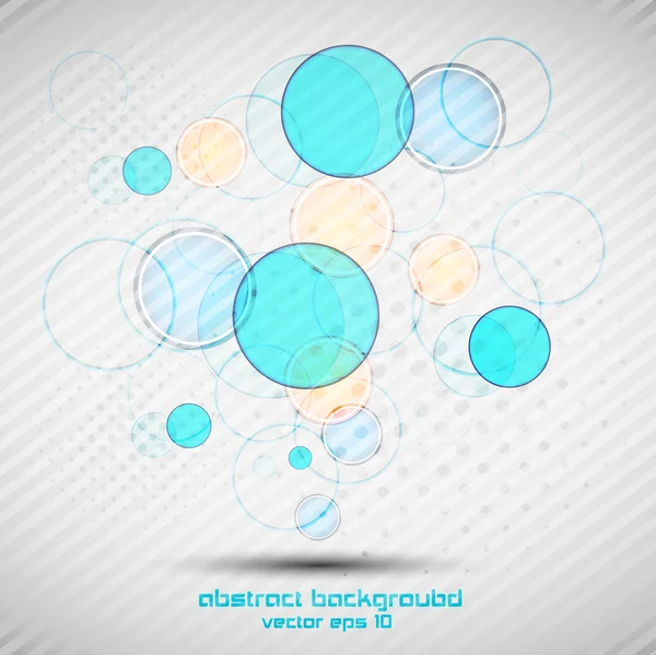 Background with circles. Vector — Stock Vector