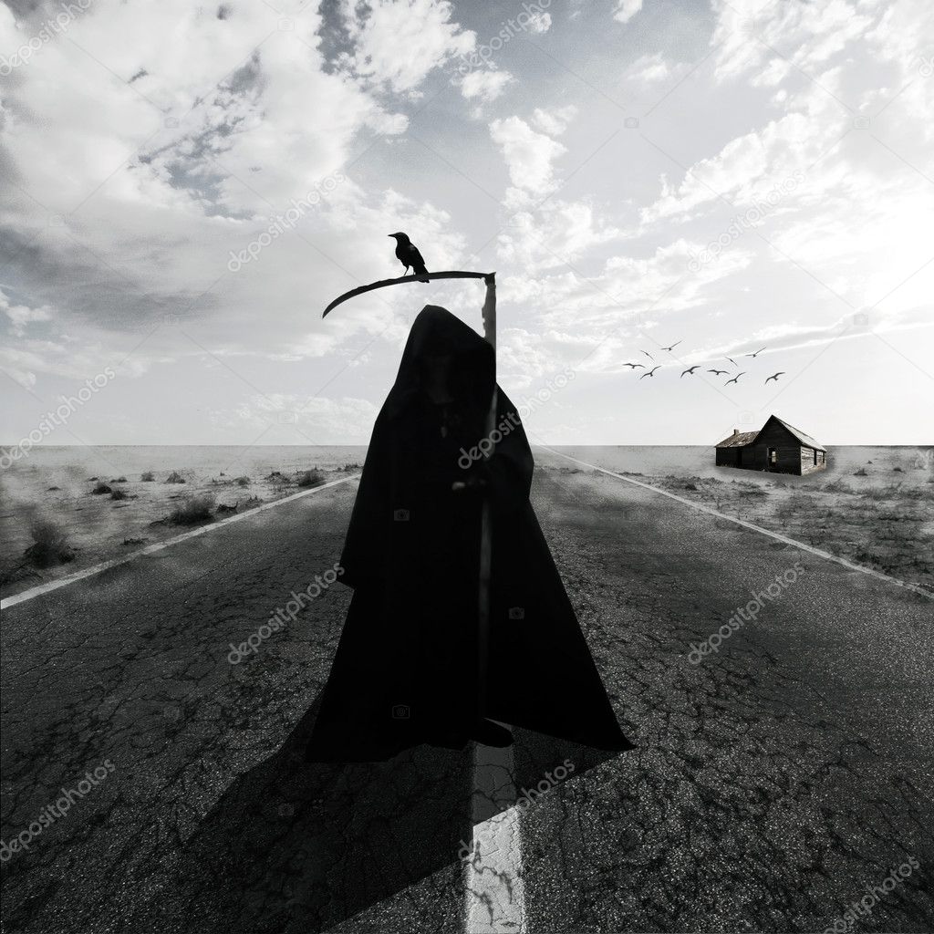 Grim Reaper on the road