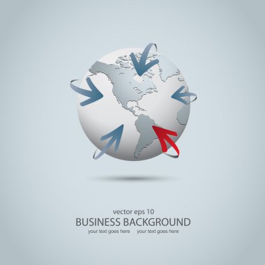 Business and communications concept - vector illustration clipart