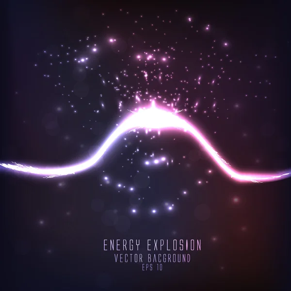 EPS10 vector explosión de energía abstracta — Vector de stock