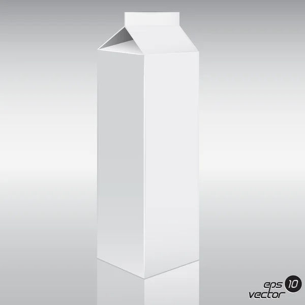 Paquete de jugo blanco . — Vector de stock