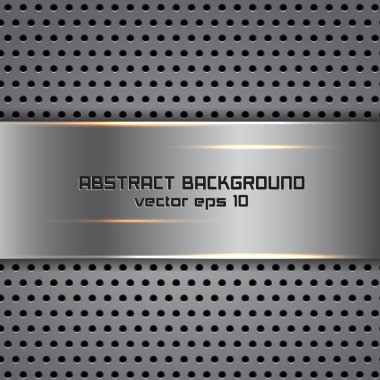 Stylish metallic background. Vector clipart