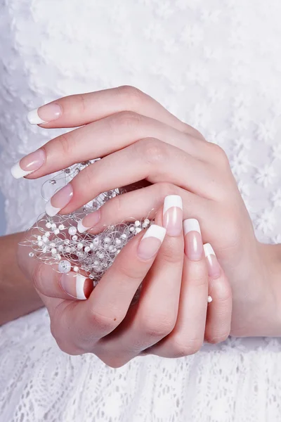 Beautiful female hands with manicure — Stock Photo, Image