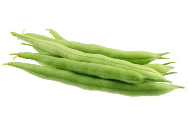 Green Beans Isolated On White clipart