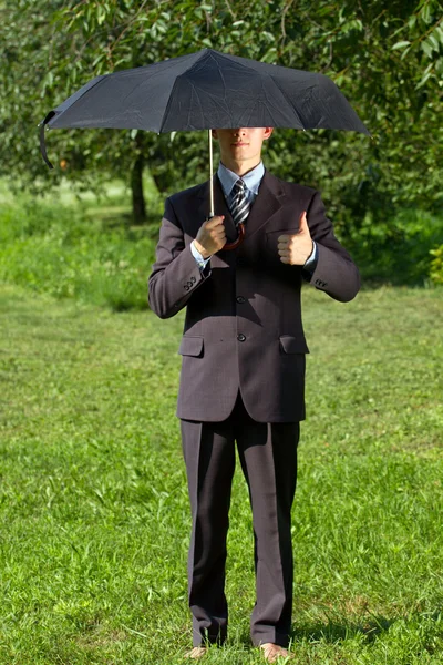 Businessman Working Outdoors — Stock Photo, Image