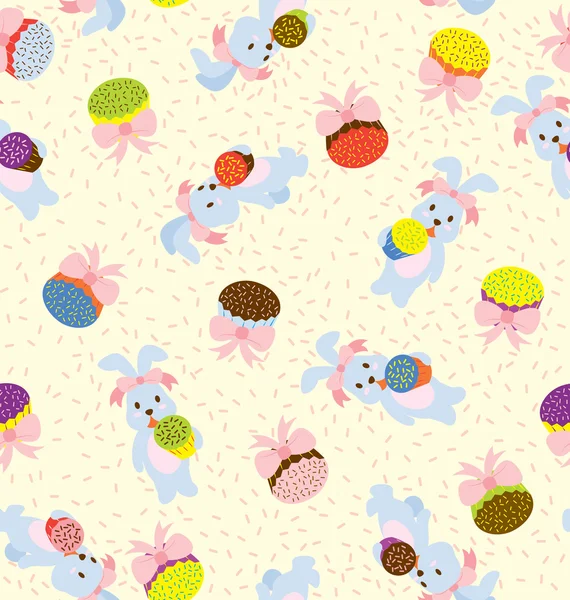 Bunny Day Pattern — Stock Vector