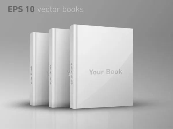 Editable EPS 10 vector books — Stock Vector